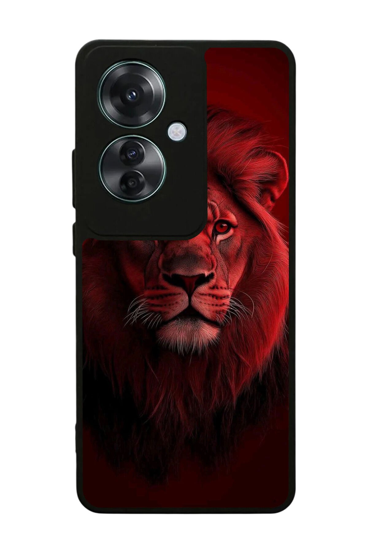 Oppo Reno 11F Uyumlu Aslan Tasarımlı Glossy Premium Kılıf