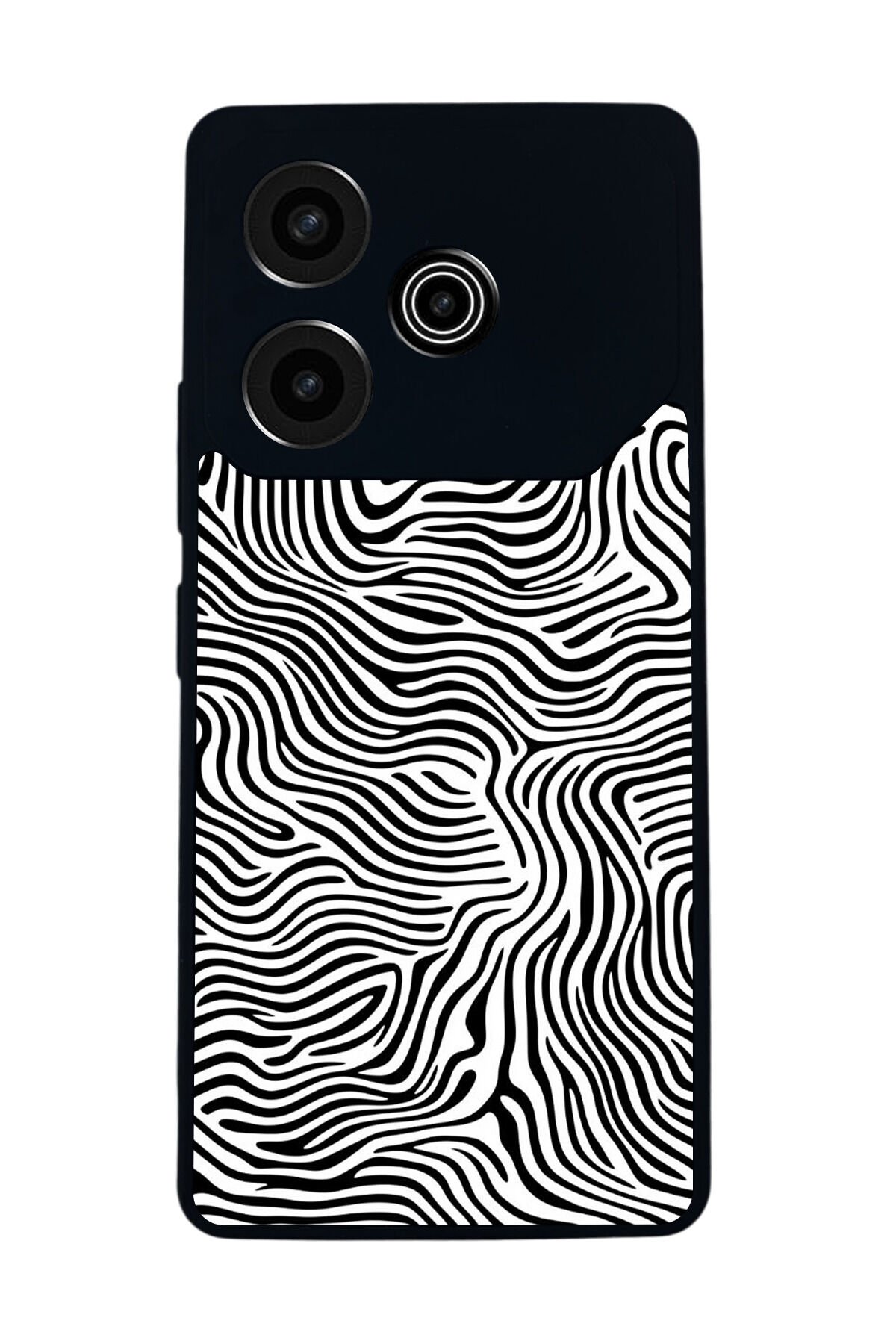 Tecno Pova 6 Uyumlu Çizgi Sanatı Tasarımlı Glossy Premium Kılıf