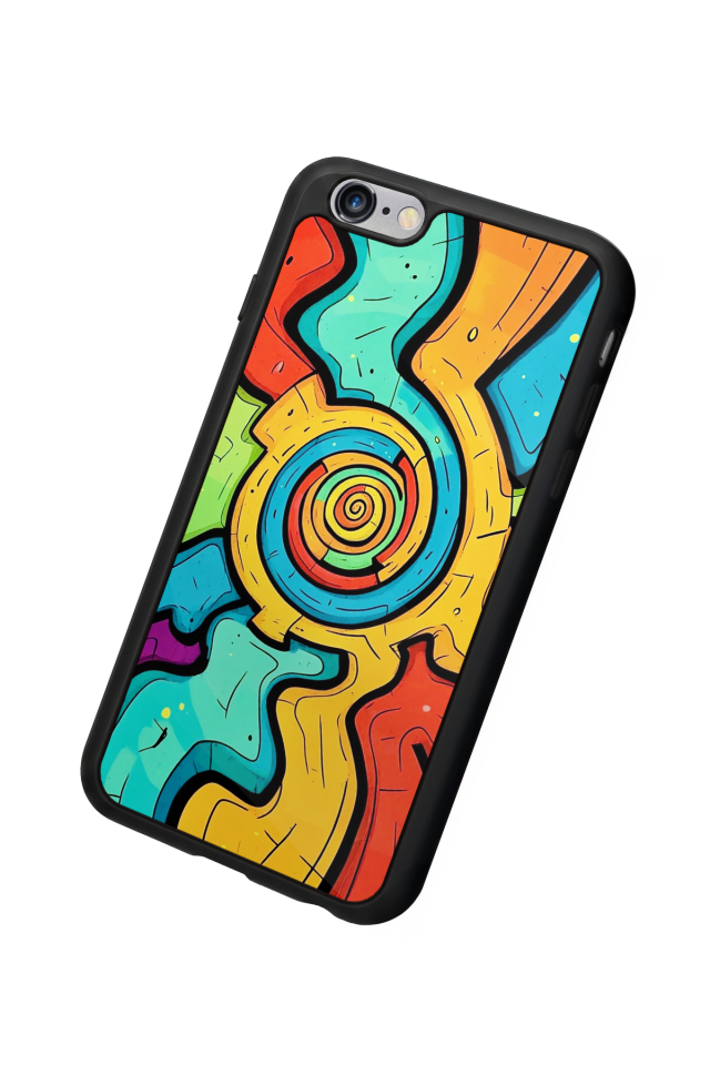 iPhone 6 Plus Uyumlu Abstract Tasarımlı Glossy Premium Kılıf