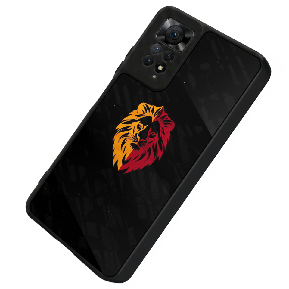 Xiaomi Redmi Note 12 Pro Uyumlu Aslan Tasarımlı Glossy Premium Kılıf