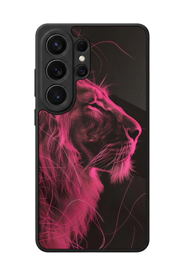Samsung Galaxy S26 Ultra Uyumlu Aslan Tasarımlı Glossy Premium Kılıf