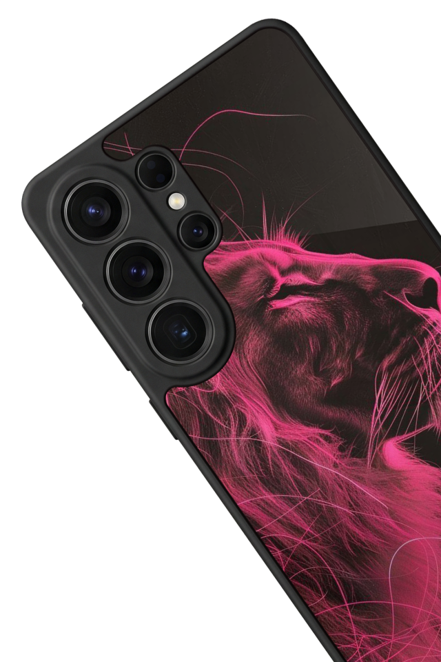 Samsung Galaxy S26 Ultra Uyumlu Aslan Tasarımlı Glossy Premium Kılıf