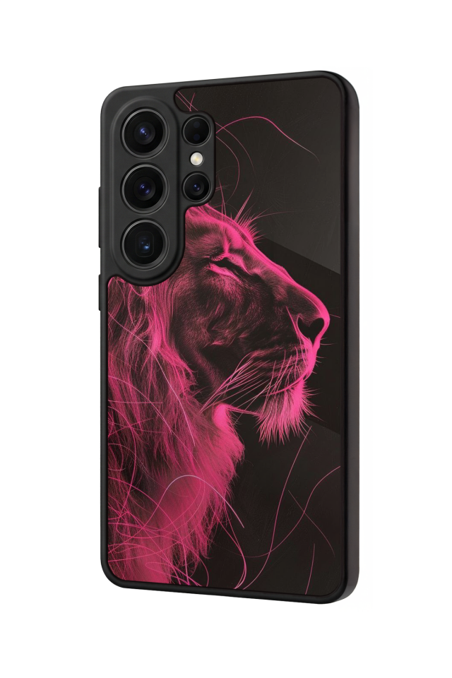 Samsung Galaxy S26 Ultra Uyumlu Aslan Tasarımlı Glossy Premium Kılıf