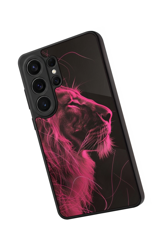 Samsung Galaxy S26 Ultra Uyumlu Aslan Tasarımlı Glossy Premium Kılıf