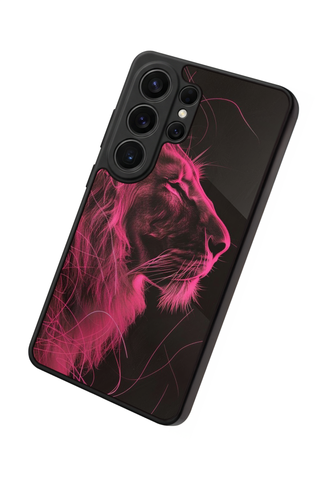 Samsung Galaxy S26 Ultra Uyumlu Aslan Tasarımlı Glossy Premium Kılıf