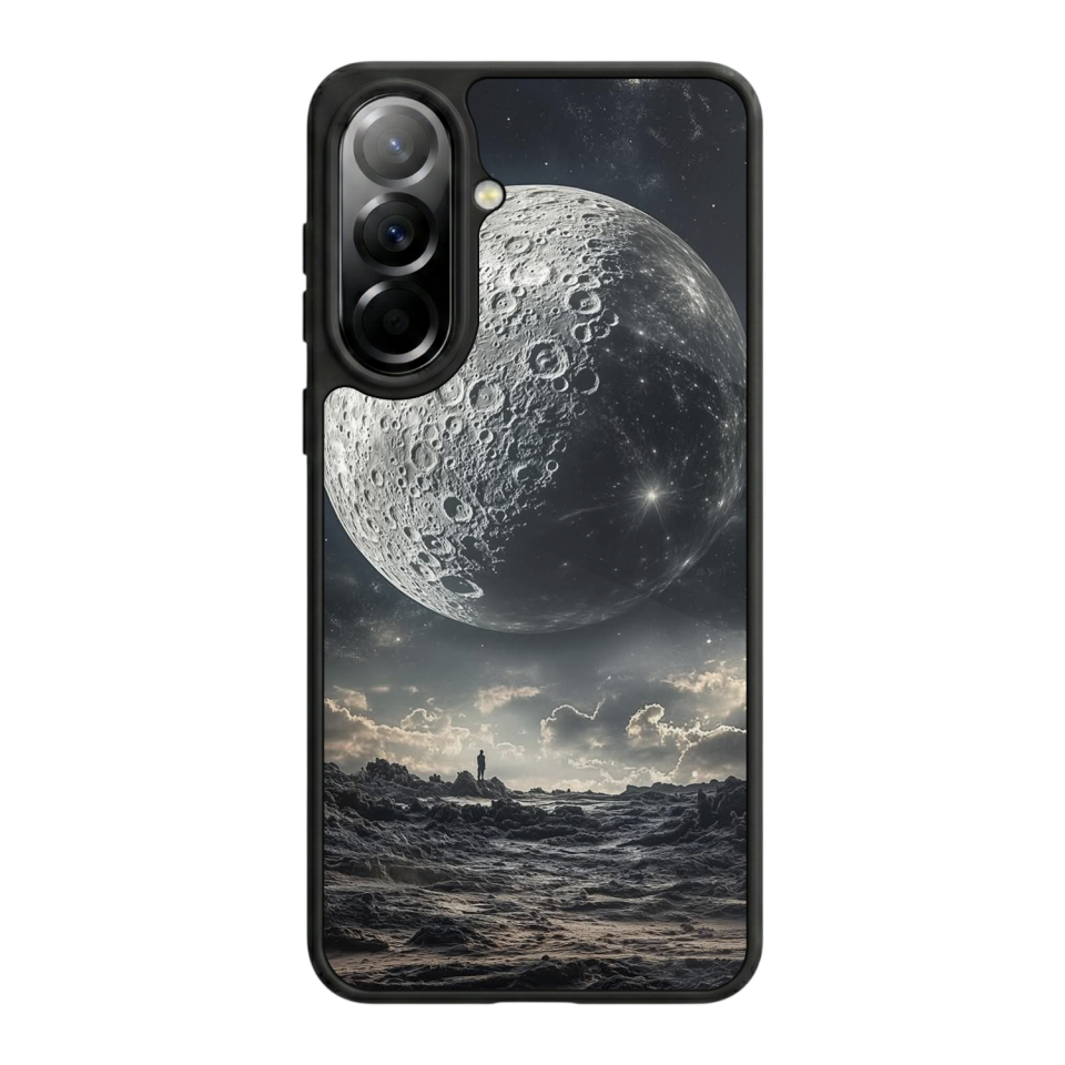 Samsung Galaxy A37 Uyumlu Ay Tasarımlı Glossy Premium Kılıf