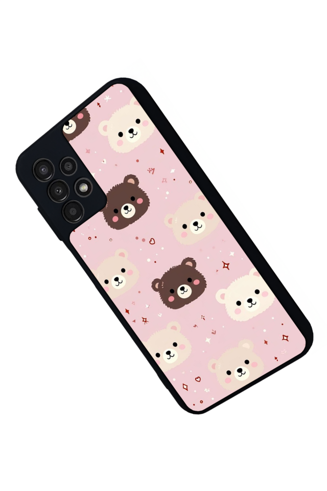 Samsung Galaxy A13 Uyumlu Ayı Tasarımlı Glossy Premium Kılıf