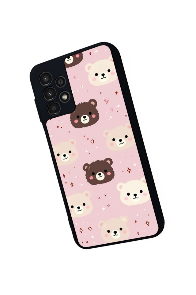 Samsung Galaxy A13 Uyumlu Ayı Tasarımlı Glossy Premium Kılıf