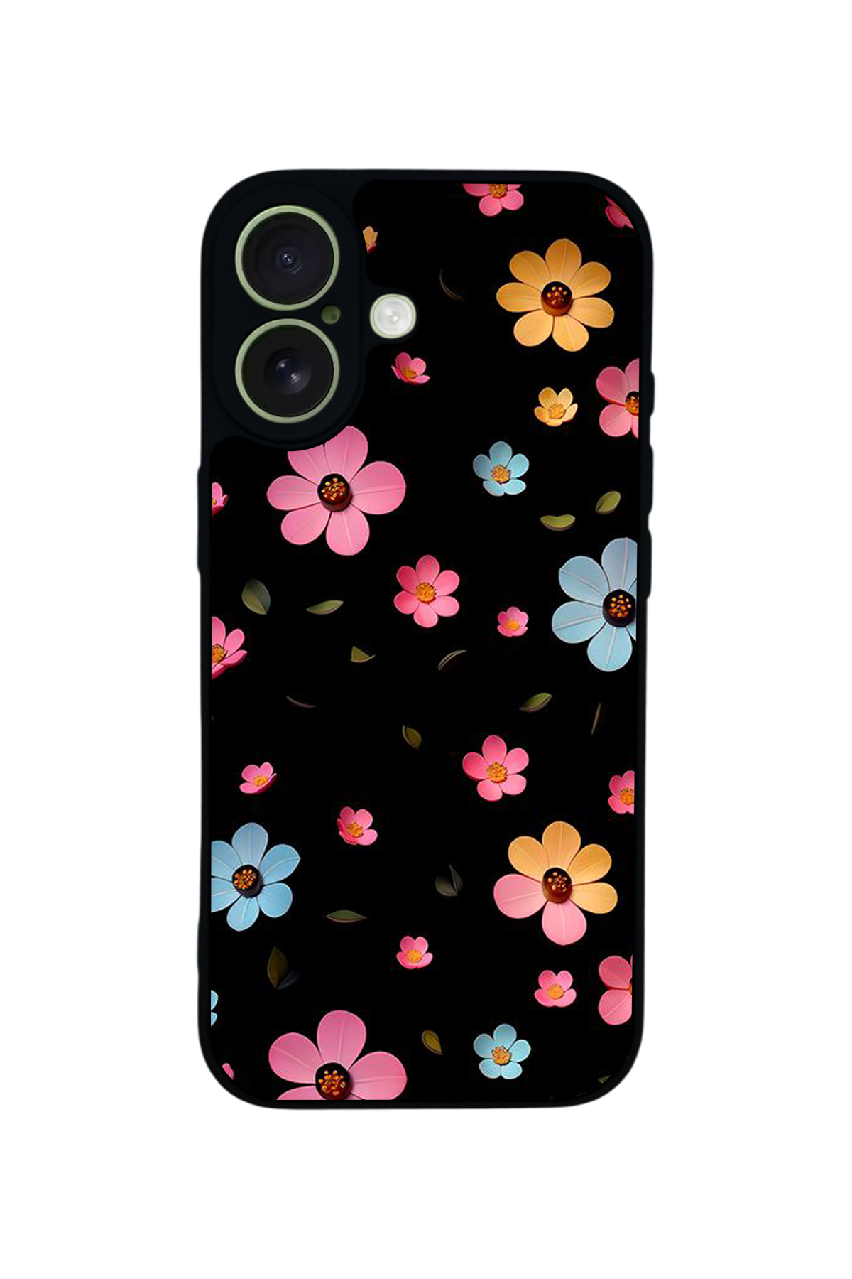 iPhone 17 Uyumlu Cicek Tasarımlı Glossy Premium Kılıf