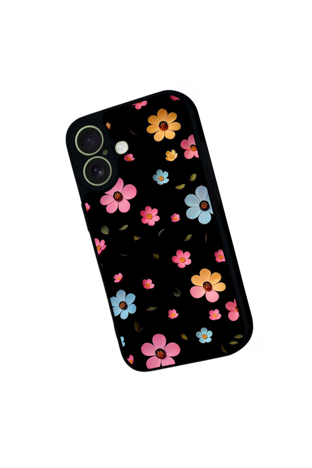 iPhone 17 Uyumlu Cicek Tasarımlı Glossy Premium Kılıf