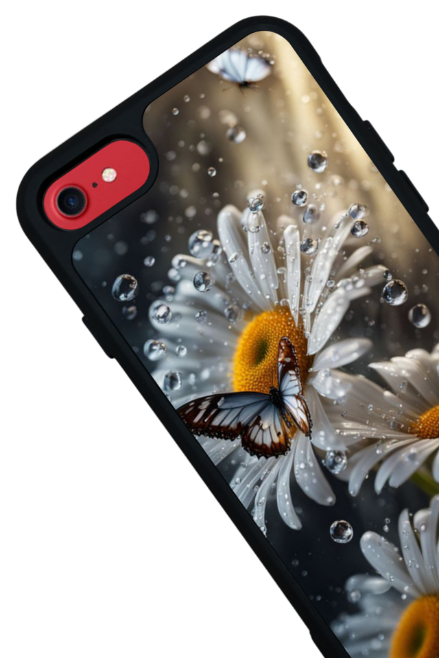 iPhone 7 Uyumlu Cicek Tasarımlı Glossy Premium Kılıf