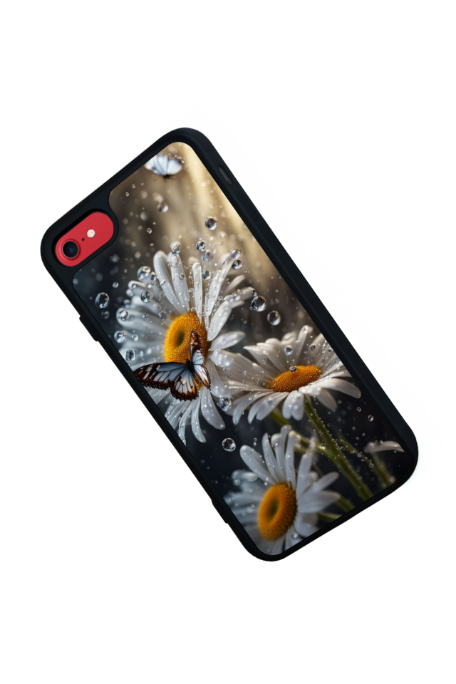 iPhone 7 Uyumlu Cicek Tasarımlı Glossy Premium Kılıf
