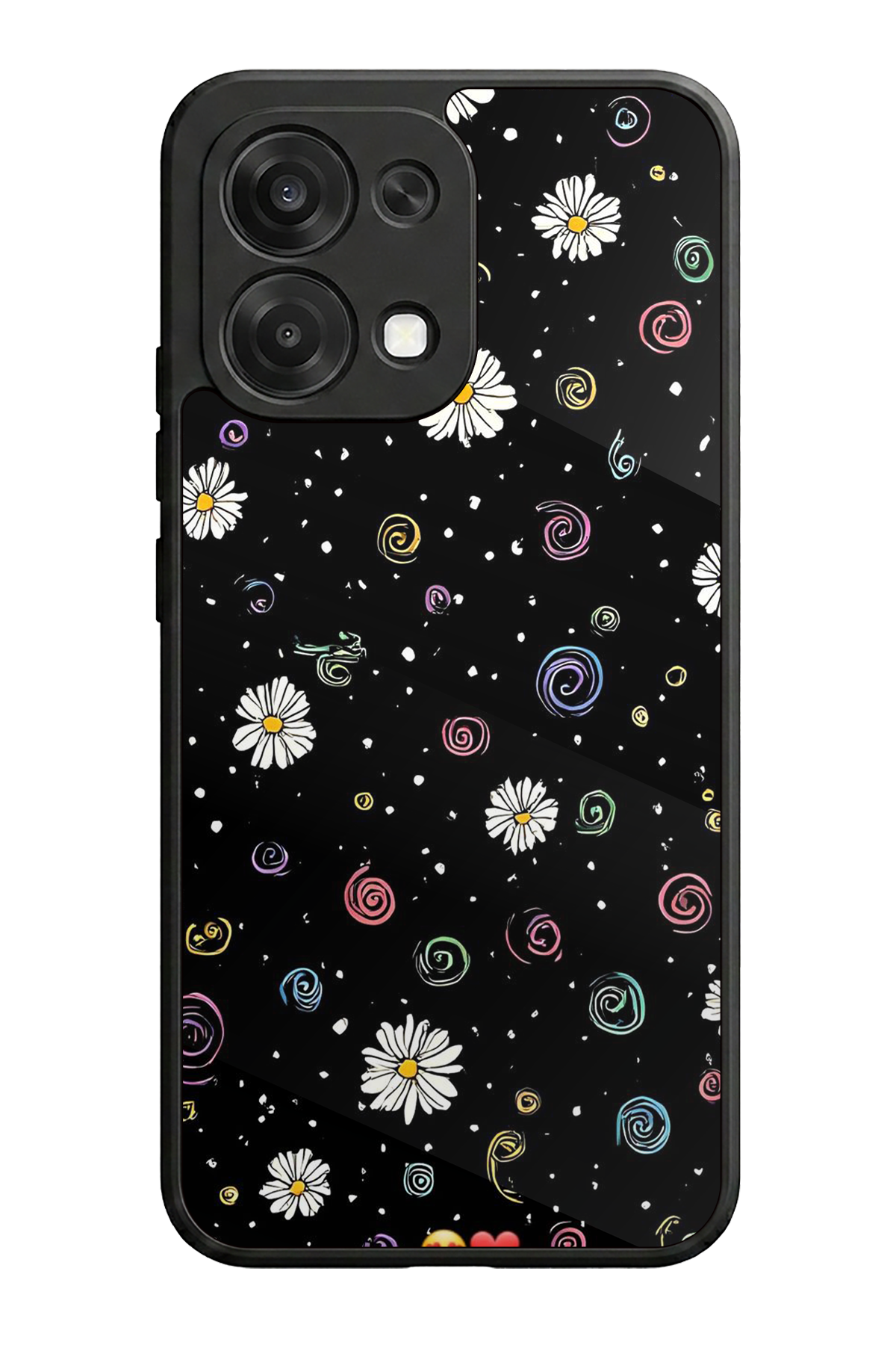 Oppo A6 Pro Uyumlu Floral Tasarımlı Glossy Premium Kılıf