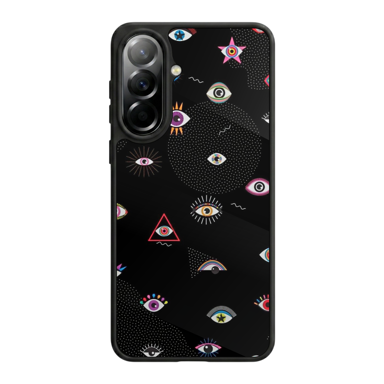 Samsung Galaxy A37 Uyumlu Göz Tasarımlı Glossy Premium Kılıf