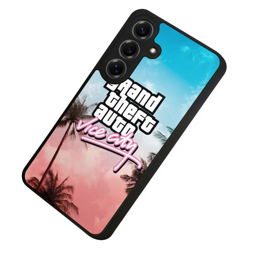 Samsung Galaxy S25 Uyumlu GTA Tasarımlı Glossy Premium Kılıf