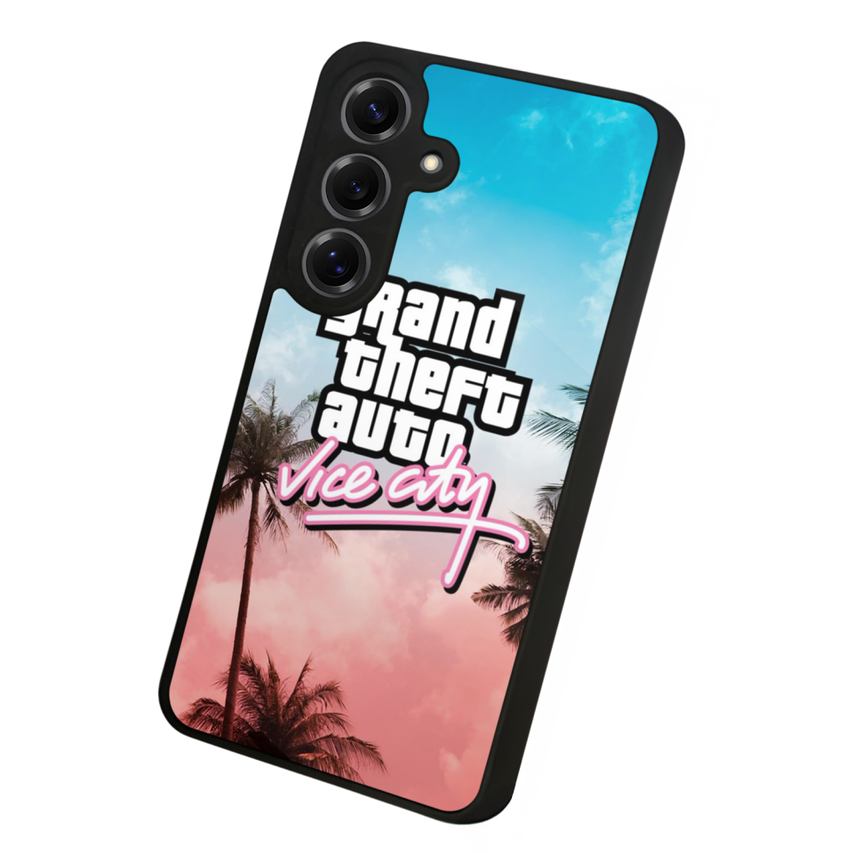 Samsung Galaxy S25 Uyumlu GTA Tasarımlı Glossy Premium Kılıf