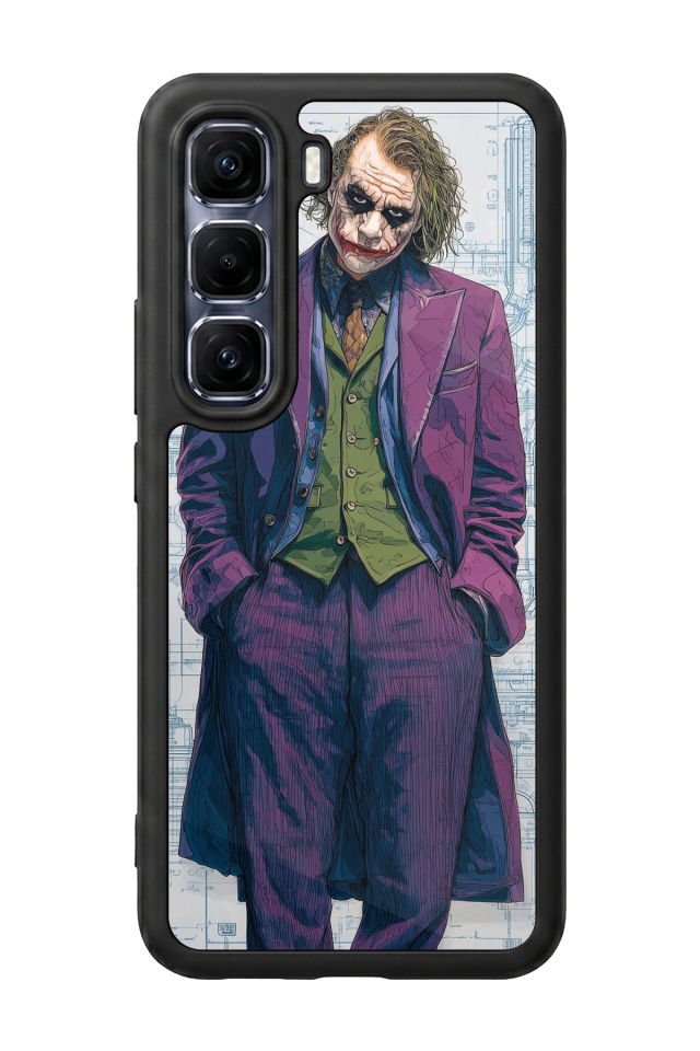Infinix Hot 60 Pro Plus Uyumlu Joker Tasarımlı Glossy Premium Kılıf