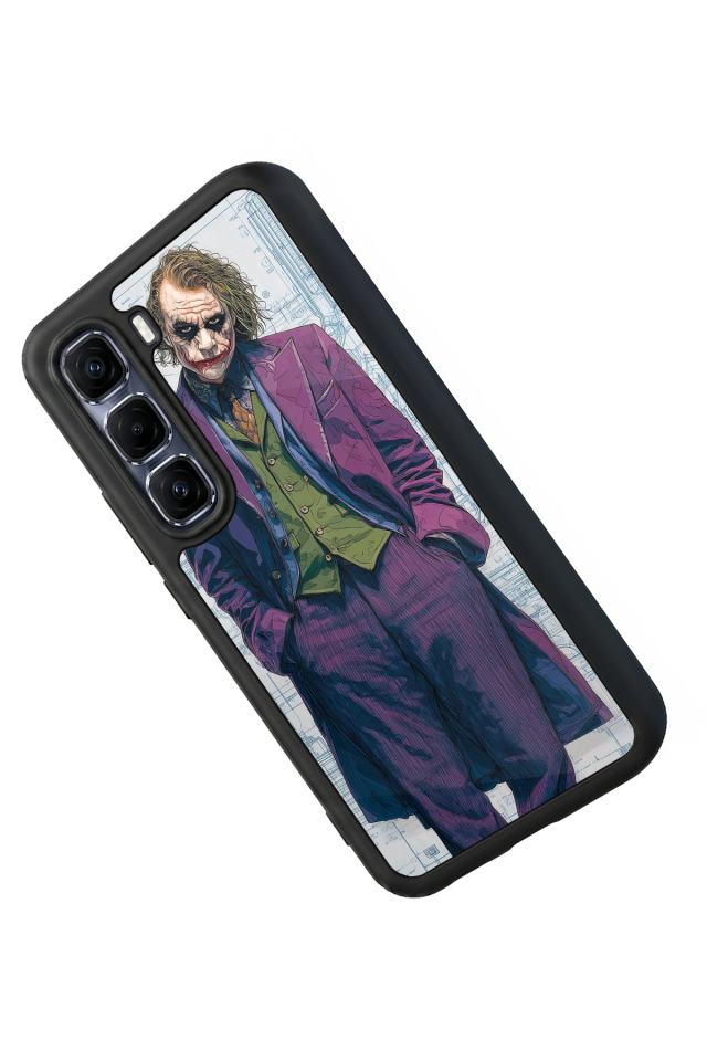 Infinix Hot 60 Pro Plus Uyumlu Joker Tasarımlı Glossy Premium Kılıf