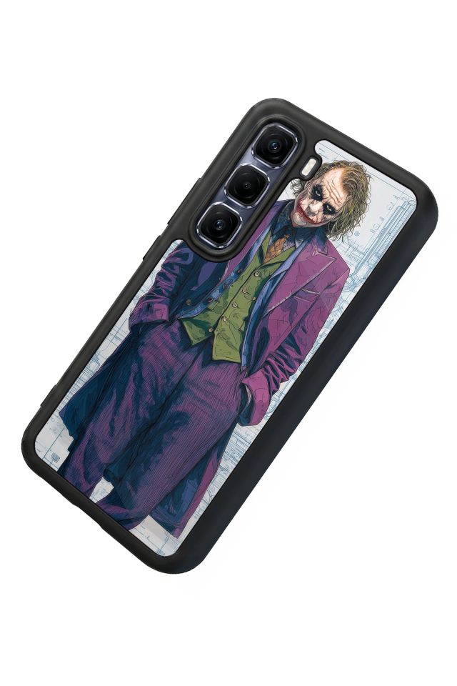 Infinix Hot 60 Pro Plus Uyumlu Joker Tasarımlı Glossy Premium Kılıf
