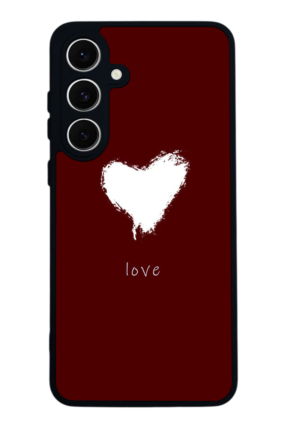 Samsung Galaxy A16 Uyumlu Kalp Love Tasarımlı Glossy Premium Kılıf