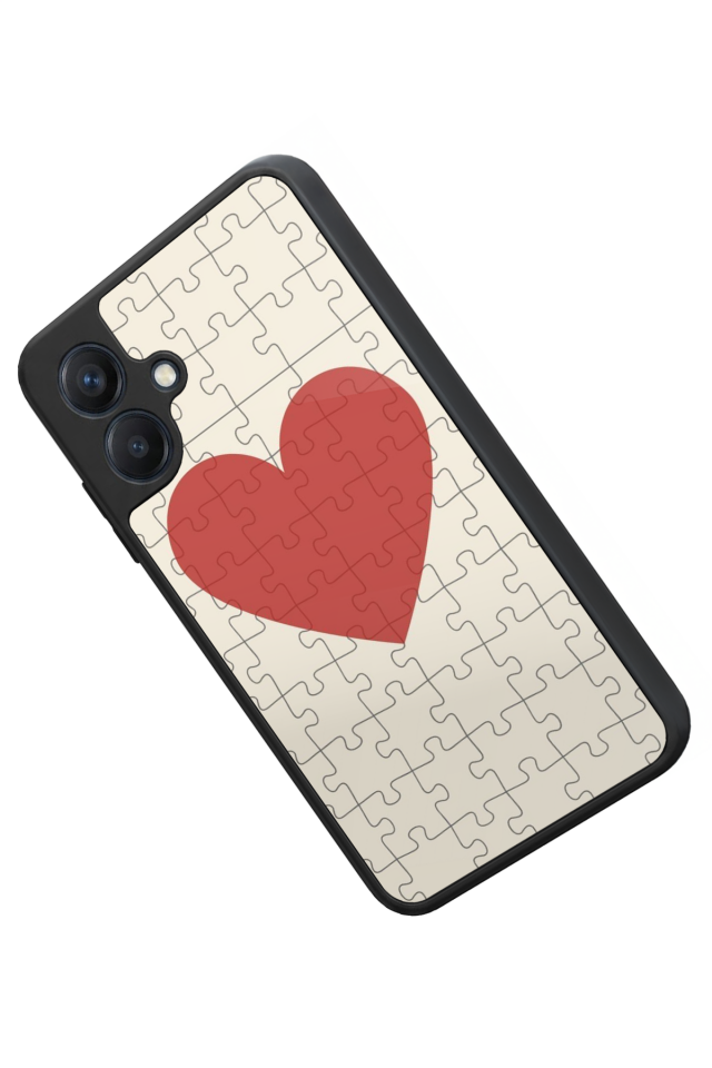 Samsung Galaxy A07 Uyumlu Kalp Love Tasarımlı Glossy Premium Kılıf