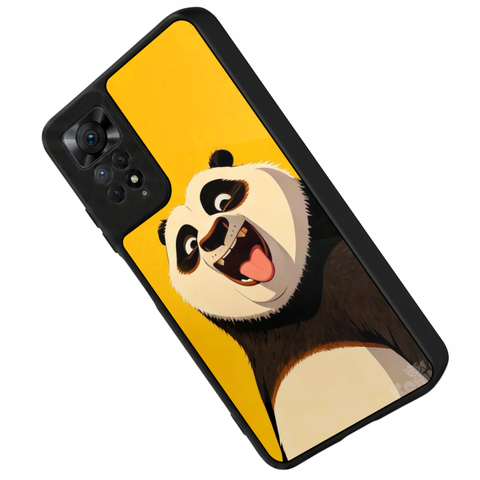 Xiaomi Redmi Note 11 Pro Uyumlu Kung Fu Panda Tasarımlı Glossy Premium Kılıf