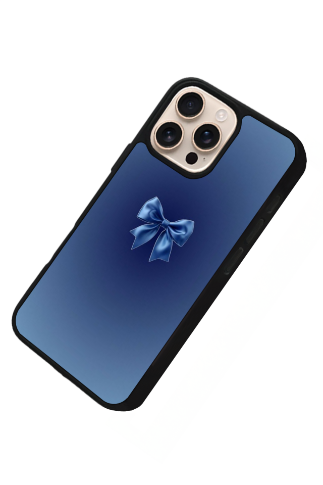 iPhone 15 Pro Max Uyumlu Kurdele Tasarımlı Glossy Premium Kılıf