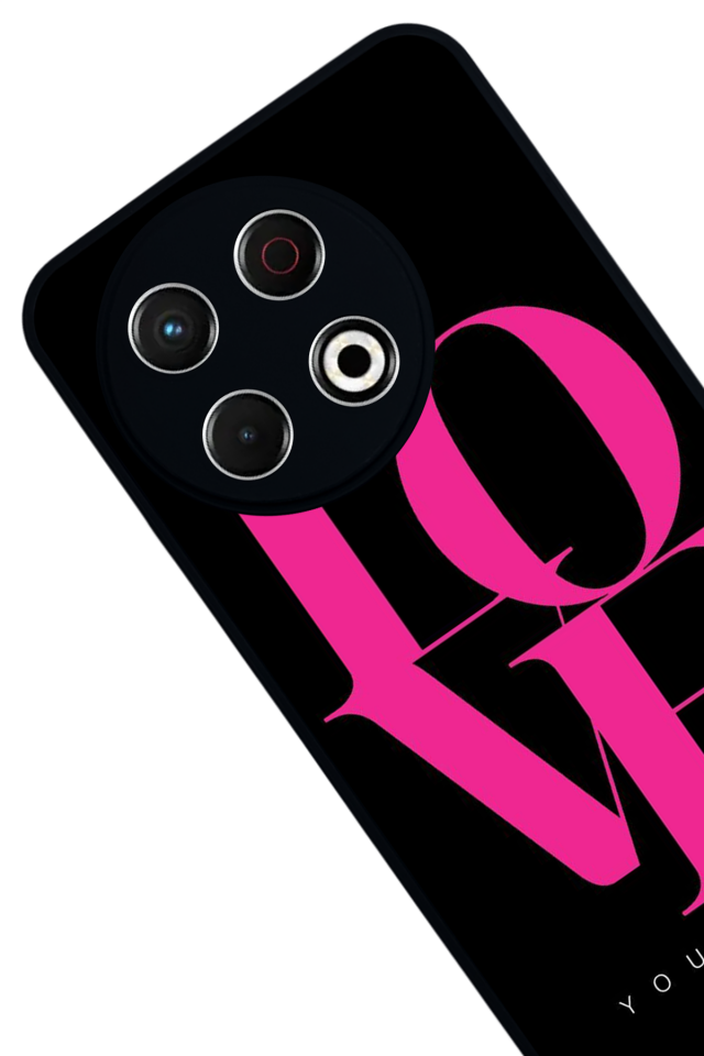 Tecno Spark 30 Pro Uyumlu Love Tasarımlı Glossy Premium Kılıf