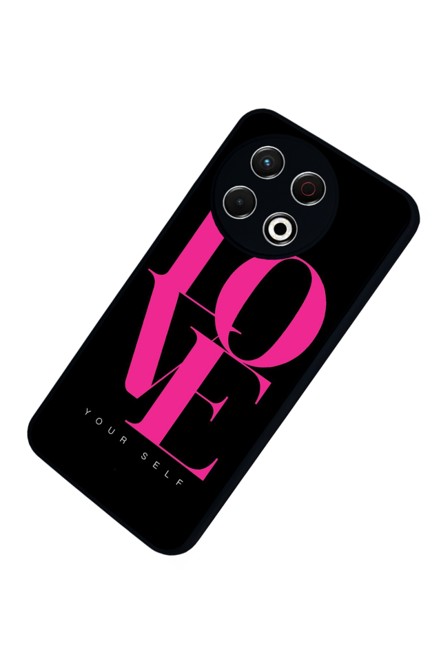 Tecno Spark 30 Pro Uyumlu Love Tasarımlı Glossy Premium Kılıf