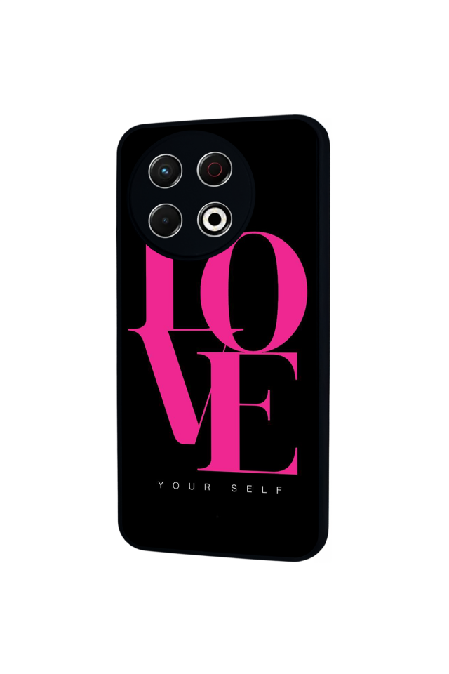 Tecno Spark 30 Pro Uyumlu Love Tasarımlı Glossy Premium Kılıf