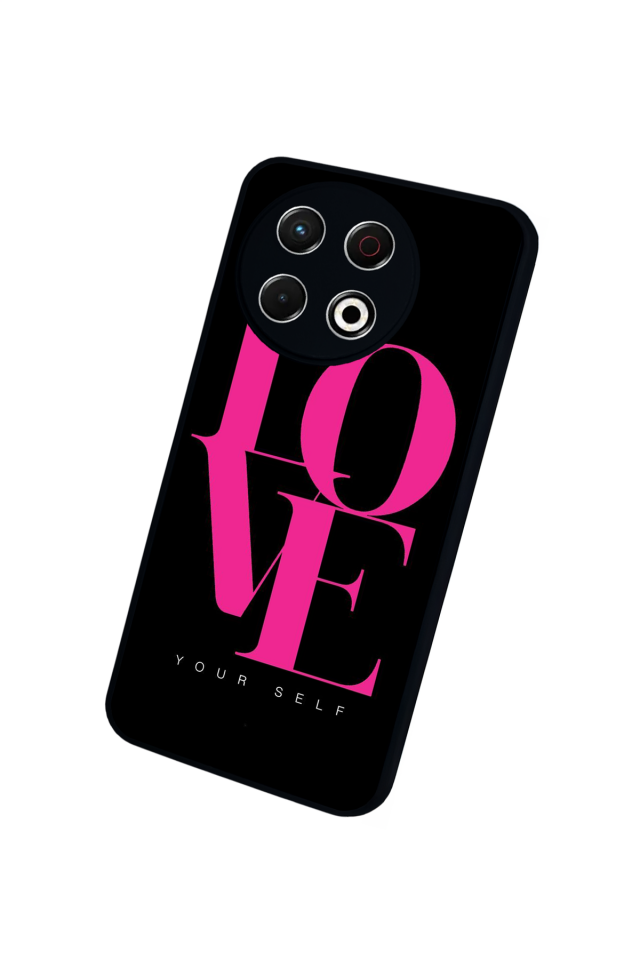 Tecno Spark 30 Pro Uyumlu Love Tasarımlı Glossy Premium Kılıf