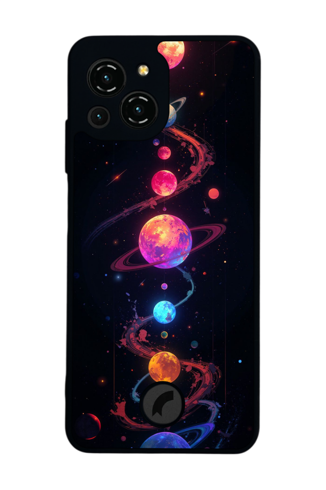 Reeder S23 Pro Max Uyumlu Uzay Tasarımlı Glossy Premium Kılıf