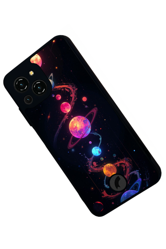 Reeder S23 Pro Max Uyumlu Uzay Tasarımlı Glossy Premium Kılıf