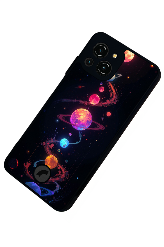 Reeder S23 Pro Max Uyumlu Uzay Tasarımlı Glossy Premium Kılıf