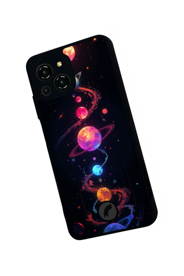 Reeder S23 Pro Max Uyumlu Uzay Tasarımlı Glossy Premium Kılıf