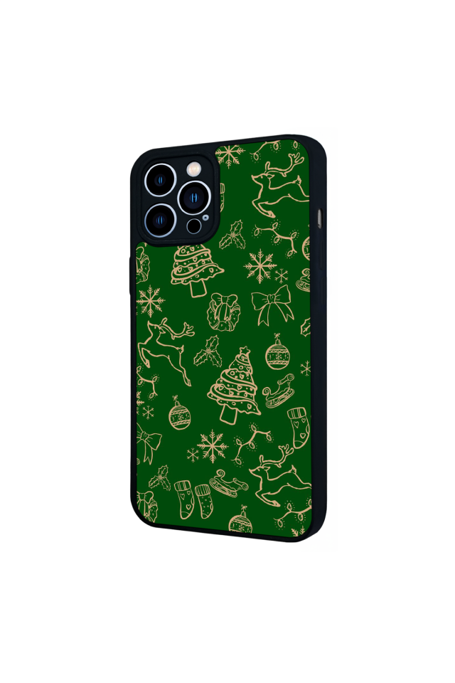 iPhone 13 Pro Max Uyumlu Yilbasi Christmas Tasarımlı Glossy Premium Kılıf
