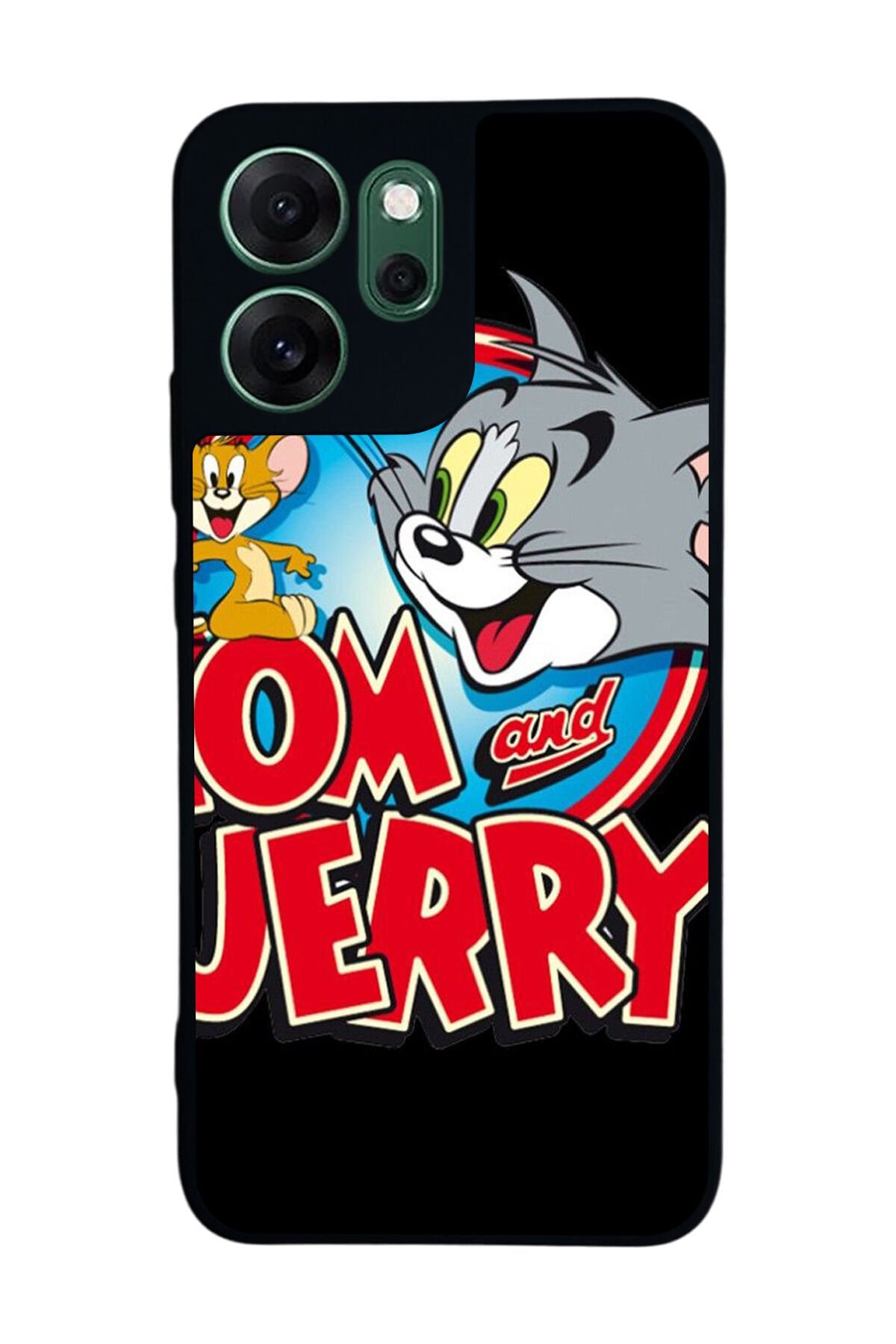 Oppo Reno 14F Uyumlu Tom And Jerry Tasarımlı Glossy Premium Kılıf