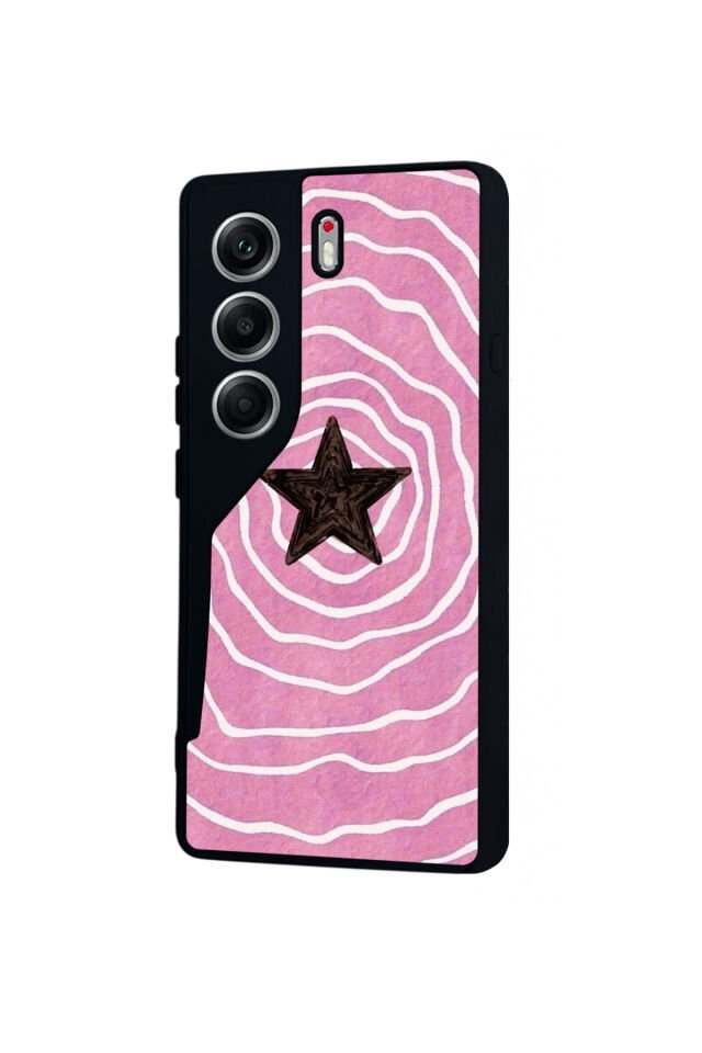 Tecno Camon 40 Uyumlu Retro Yildizlar Tasarımlı Glossy Premium Kılıf