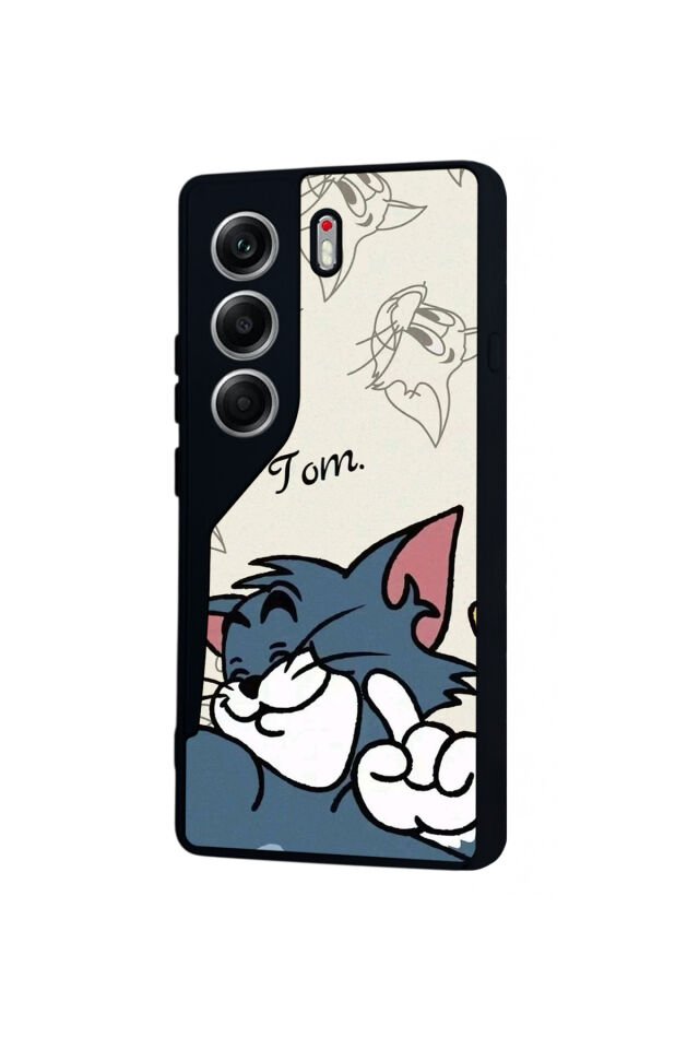 Tecno Camon 40 Uyumlu Tom And Jerry Tasarımlı Glossy Premium Kılıf