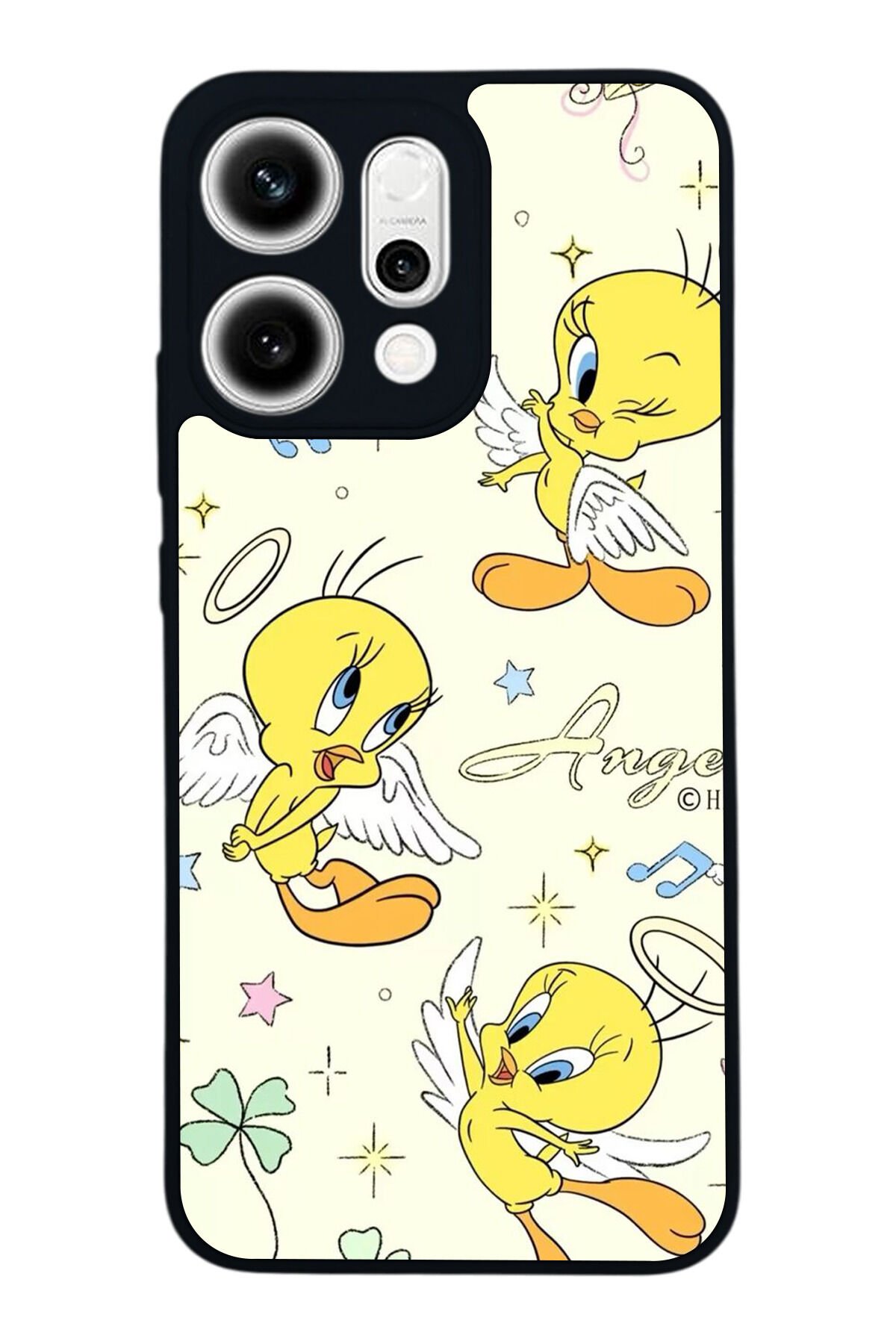 Oppo Reno 14 Uyumlu Tweety Tasarımlı Glossy Premium Kılıf