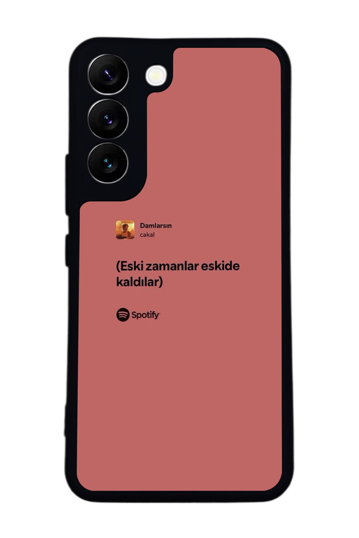 Samsung Galaxy S22 Uyumlu Sarki Sozleri Tasarımlı Glossy Premium Kılıf