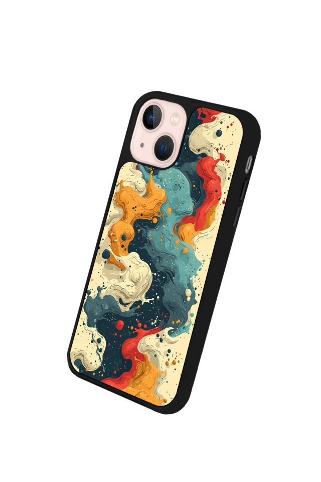 iPhone 13 Mini Uyumlu Abstract Tasarımlı Glossy Premium Kılıf