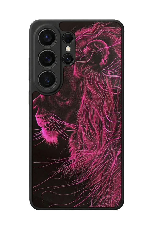 Samsung Galaxy S26 Ultra Uyumlu Aslan Tasarımlı Glossy Premium Kılıf