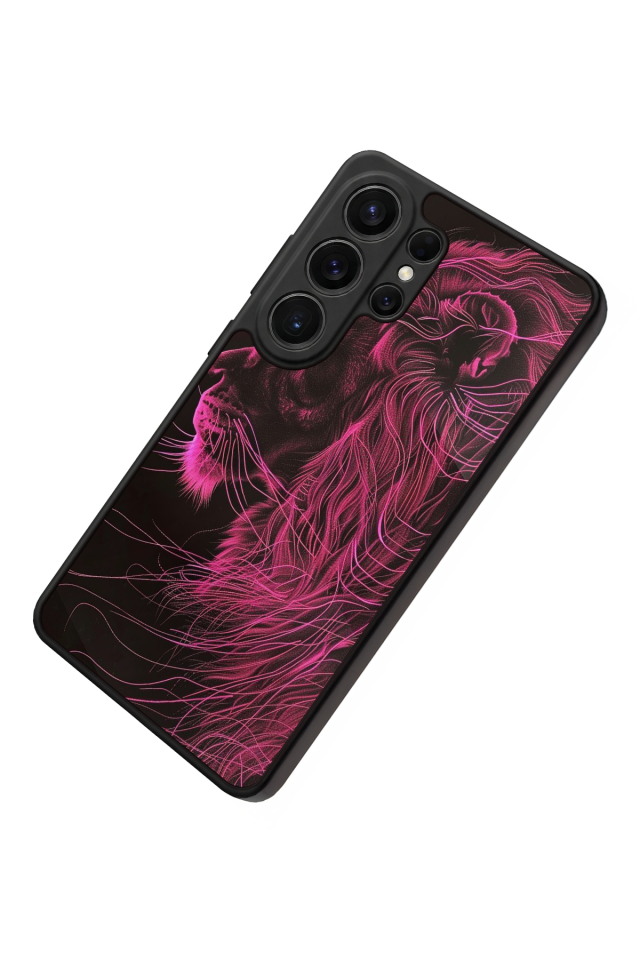 Samsung Galaxy S26 Ultra Uyumlu Aslan Tasarımlı Glossy Premium Kılıf