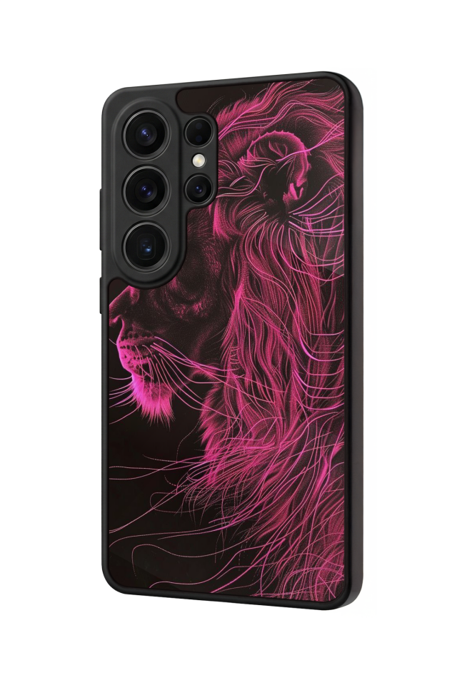 Samsung Galaxy S26 Ultra Uyumlu Aslan Tasarımlı Glossy Premium Kılıf