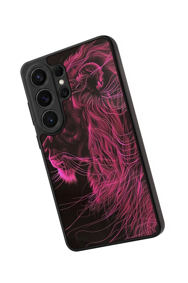 Samsung Galaxy S26 Ultra Uyumlu Aslan Tasarımlı Glossy Premium Kılıf