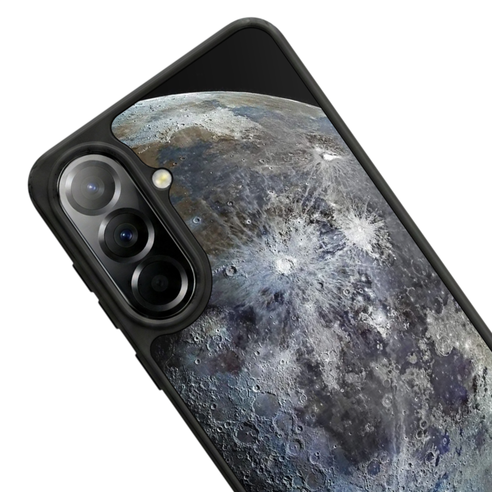 Samsung Galaxy A37 Uyumlu Ay Tasarımlı Glossy Premium Kılıf