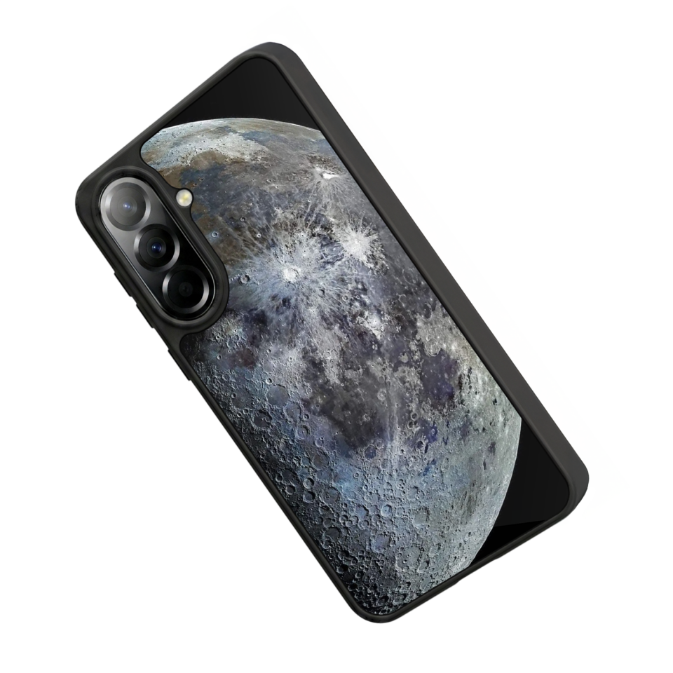 Samsung Galaxy A37 Uyumlu Ay Tasarımlı Glossy Premium Kılıf