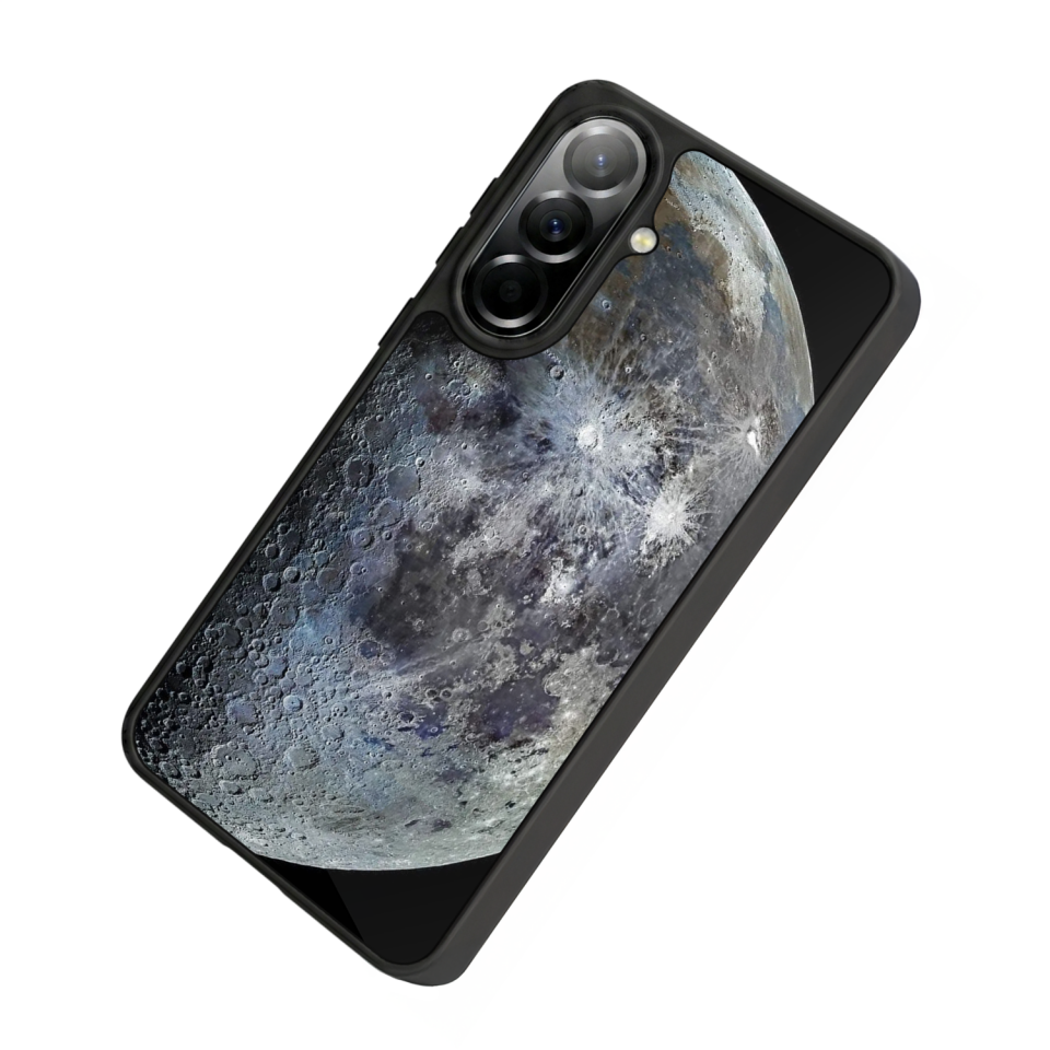 Samsung Galaxy A37 Uyumlu Ay Tasarımlı Glossy Premium Kılıf