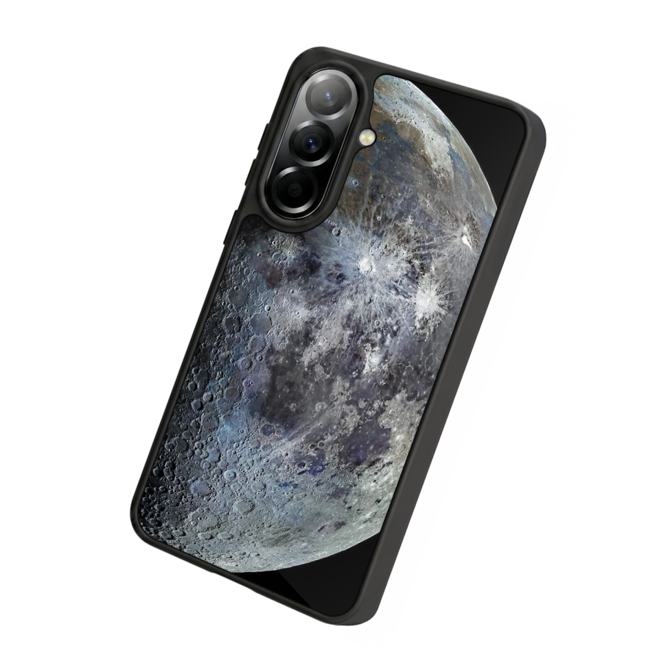 Samsung Galaxy A37 Uyumlu Ay Tasarımlı Glossy Premium Kılıf